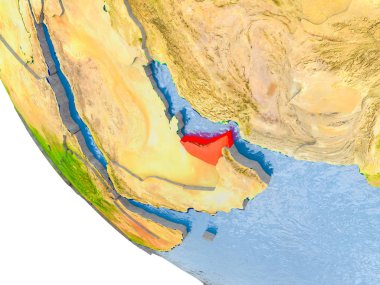 Dünya üzerinde Birleşik Arap Emirlikleri