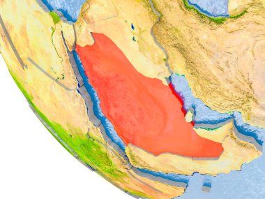 Dünya üzerinde Suudi Arabistan
