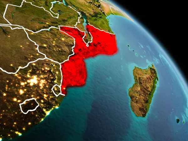 Sabah yörüngeden Mozambik