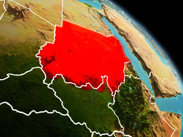 Sabah yörüngeden Sudan'da