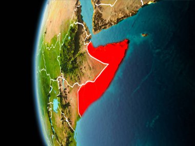 Somali akşam uzaydan