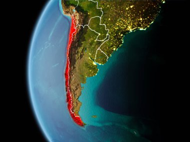 Şili'den akşam uzayda