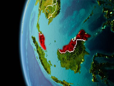 Malezya akşam uzaydan