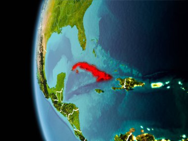 Küba'dan akşam uzayda