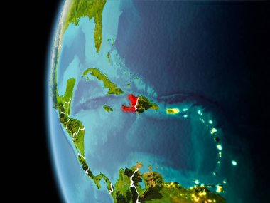 Akşam uzaydan Haiti