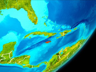 Yörünge görünümü Jamaika