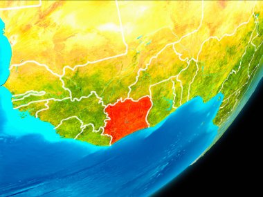 Fildişi Sahili yörünge görünümü