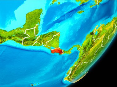 Yörünge görünümü Kosta Rika