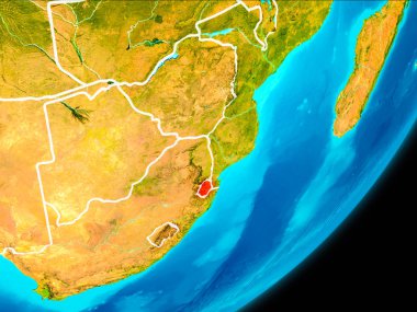 Svaziland yörünge görünümü