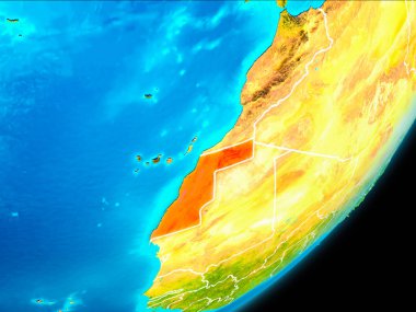 Batı Sahra yörünge görünümü