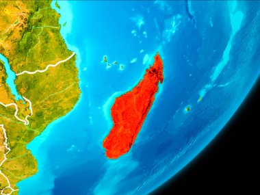 Madagaskar yörünge görünümü