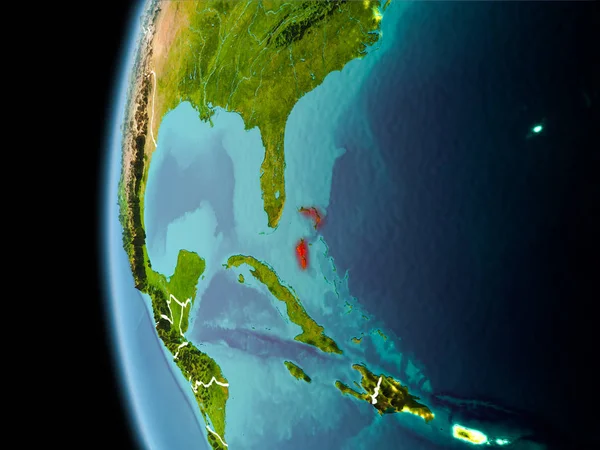 Bahamalar akşam uzaydan