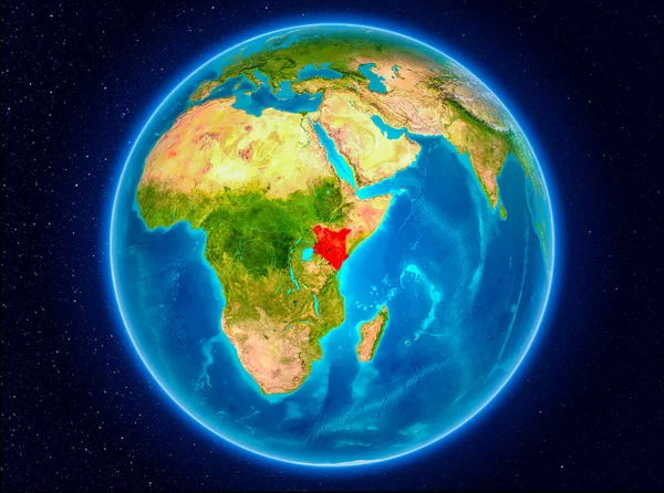 Kenia auf der Erde — Stockfoto