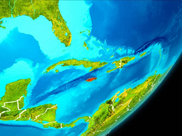 Yörünge görünümü Jamaika