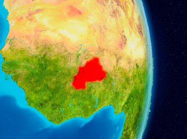 Burkina Faso uzaydan