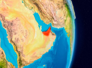 Birleşik Arap Emirlikleri uzaydan