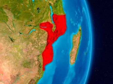 Mozambik uzaydan