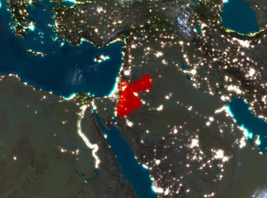 Gece görünümü, Ürdün