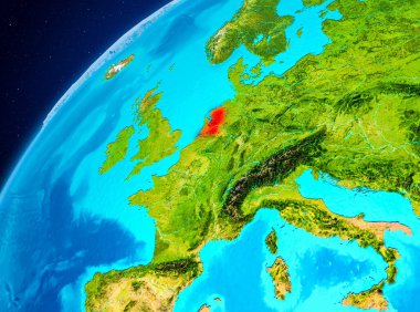 Uzaydan yeryüzündeki Hollanda