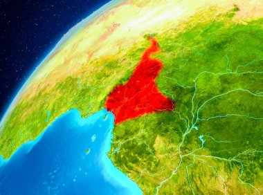 Uzaydan yeryüzündeki Kamerun