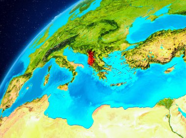 Uzaydan yeryüzündeki Arnavutluk