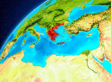 Uzaydan yeryüzündeki Yunanistan