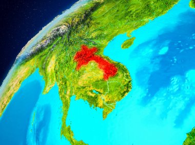 Uzaydan yeryüzündeki Laos