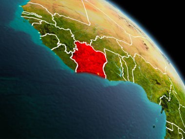 Fildişi Sahili yörüngeden sabah