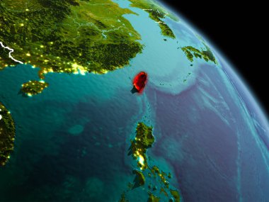 Sabah yörüngeden Tayvan