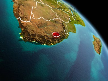 Lesotho yörüngeden sabah