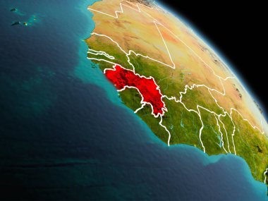 Sabah yörüngeden Gine'de