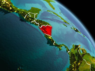 Sabah yörüngeden Nikaragua