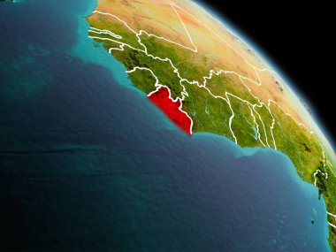 Sabah yörüngeden Liberya'da