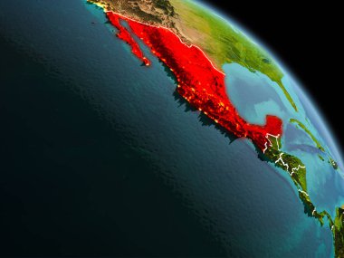 Sabah yörüngeden Meksika'da