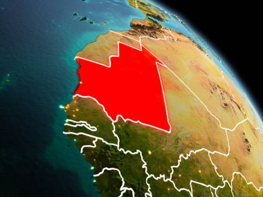 Moritanya yörüngeden sabah