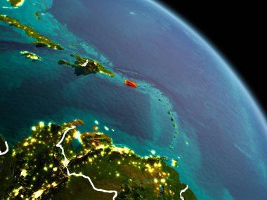 Sabah yörüngeden Porto Riko