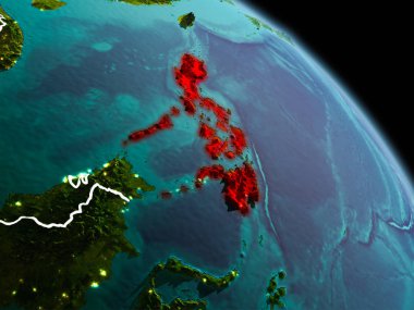 Sabah yörüngeden Filipinler