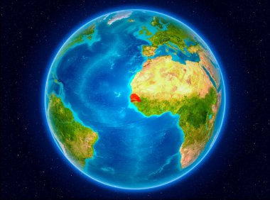Senegal yeryüzünde