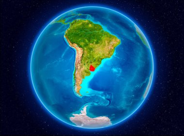 Uruguay yeryüzünde