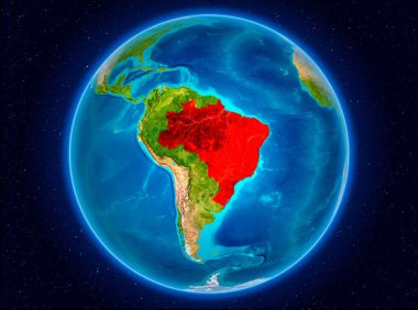 Brezilya dünya üzerindeki