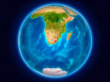 Lesotho dünya üzerindeki