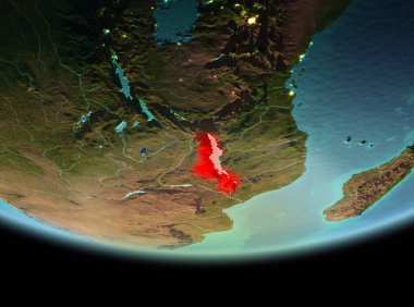 Dünya üzerinde gece Malavi