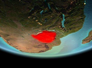 Dünya üzerinde gece Zimbabve