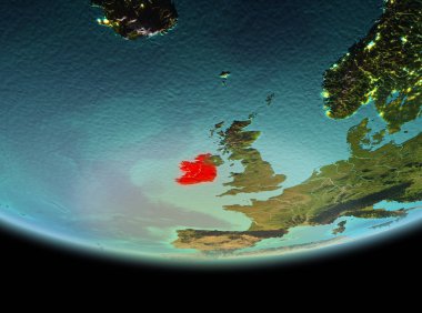 Dünya üzerinde gece İrlanda