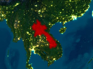 Laos kırmızı gece