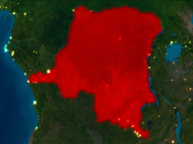 Kırmızı gece Demokratik Kongo Cumhuriyeti