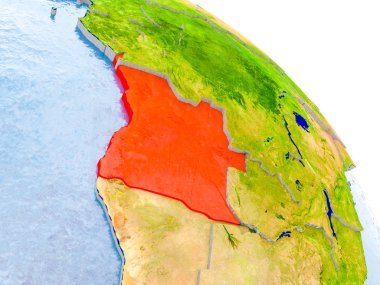 Dünya'nın kırmızı model Angola'da