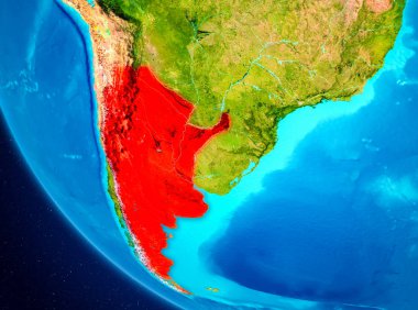 Arjantin uzaydan Dünya üzerinde