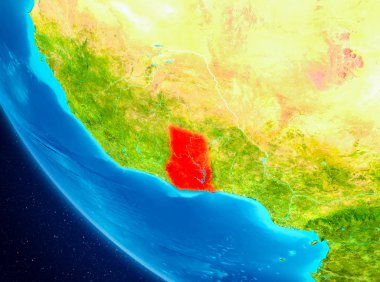 Gana uzaydan Dünya üzerinde