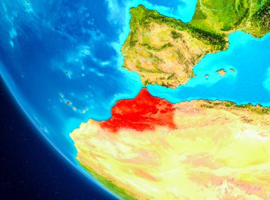 Fas uzaydan Dünya üzerinde